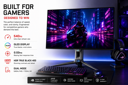 27" Dual-Mode OLED Gaming Monitor